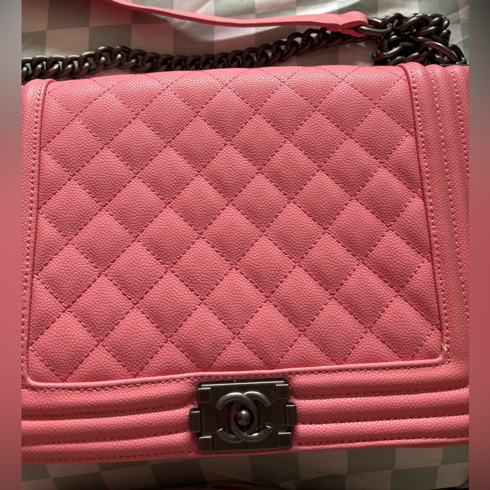 Chanel Pink Quilted Shoulder Bag